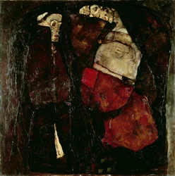 Schwangere Frau und Tod, 1911